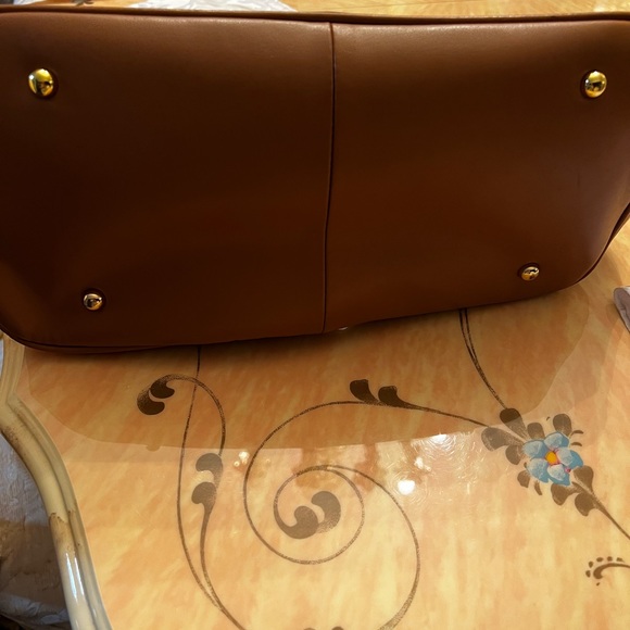 Joy Iman Handbag unique multi colored several satin lining deep pockets. - Picture 6 of 12